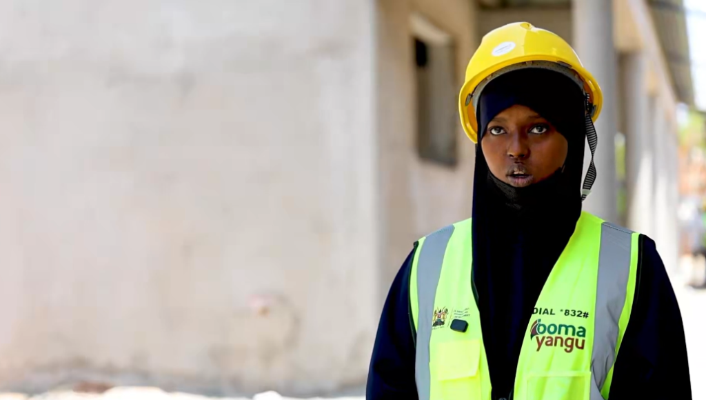 Salma Abdi, a Business Management (Finance) graduate and Affordable Housing Programme intern, speaks during an interview about how the internship is helping her gain practical workplace experience and build a career.